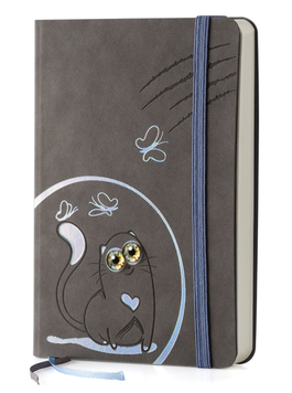 Дівочий щоденник-записник Cat Book А5 (Grey) cat book-4 фото