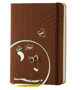 Дівочий щоденник-записник Cat Book А5 (Wood) cat book-10 фото