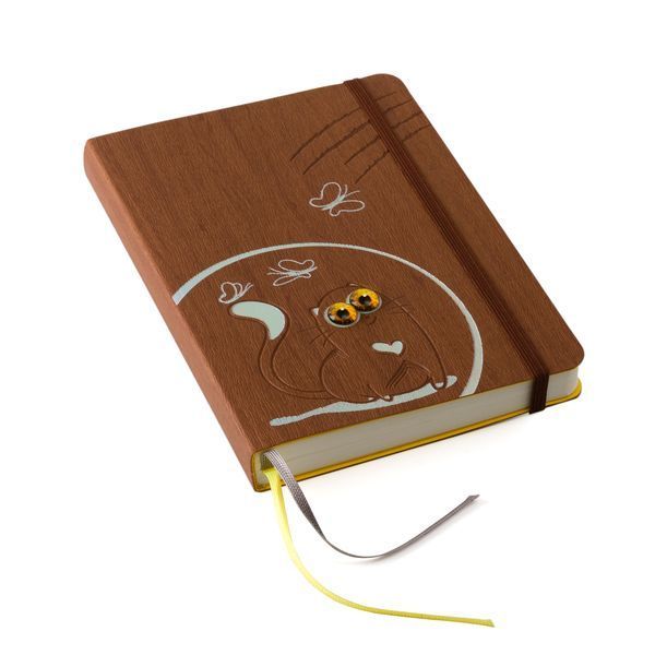 Блокнот-ежедневник Cat book, wood cat book-10 фото