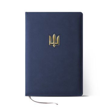 Блокнот-Щоденник Nuba А4, Еліт (Темно-синій замш/Золото) &mdash; Срібний шлях Elit-4-nu-234 фото