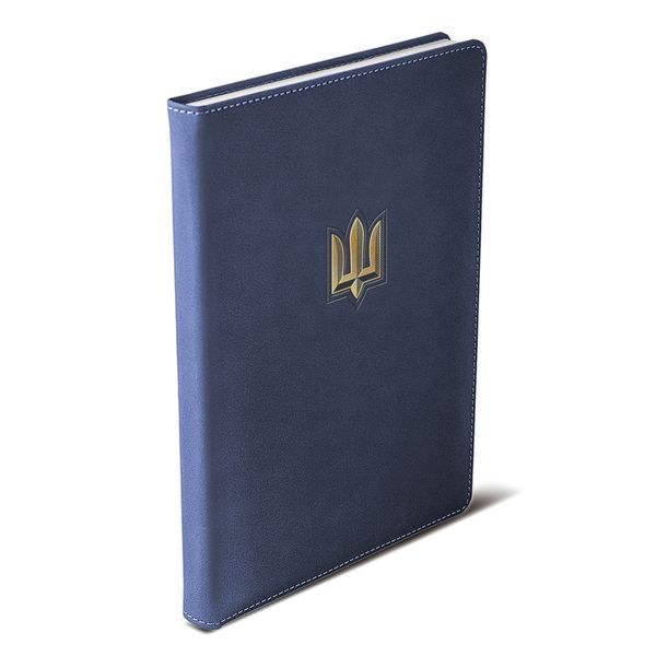 Блокнот-Ежедневник Nuba А4, Элит (Темно-синий замш/Золото) &mdash; Серебряный путь Elit-4-nu-234 фото
