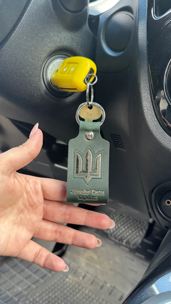 Подарочный набор ВСУ &ndash; блокнот А5 пиксель, ручка с гравировкой ВСУ, брелок зеленый ВСУ NAB-ZSU-3-PXL-GRN фото